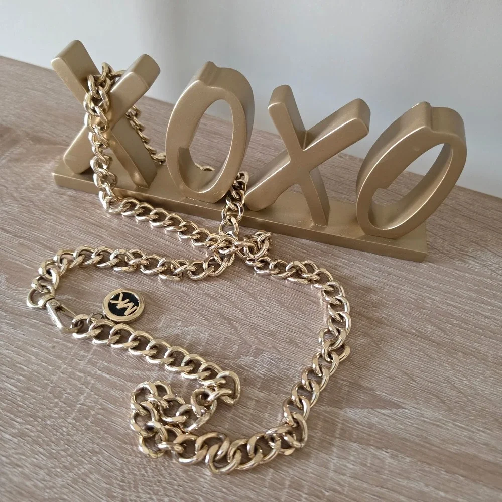 MICHAEL KORS Gold Chain Logo Chain Handler Replacement Strap for Handbag 39'